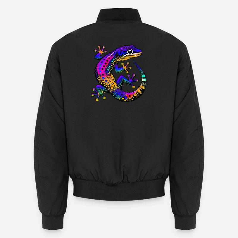 Gecko - Unisex Bomber Jacket - black