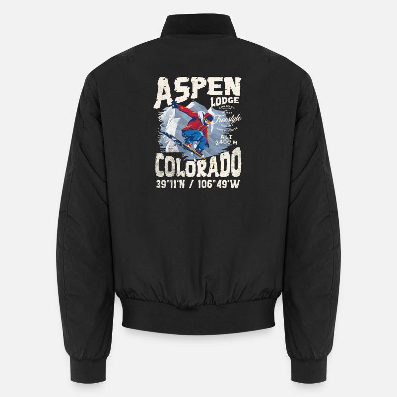 Verschneiter Bergläufer Unisex Bomberjacke