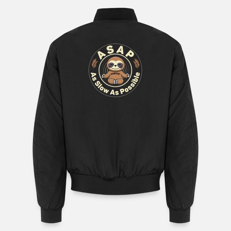ASAP As Slow As Possible - Unisex Bomber Jacket - black
