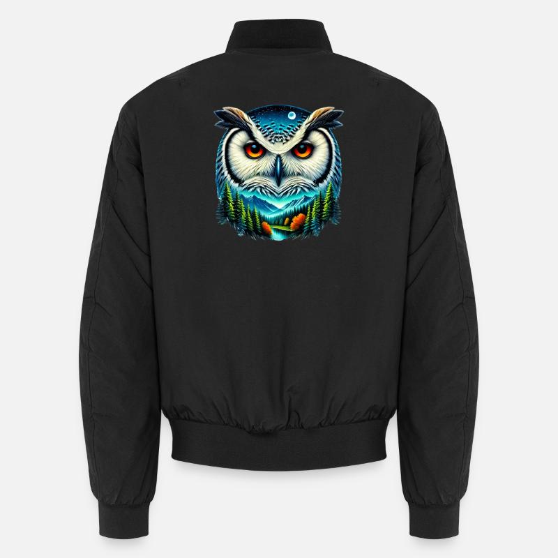 Owl Unisex Bomber Jacket