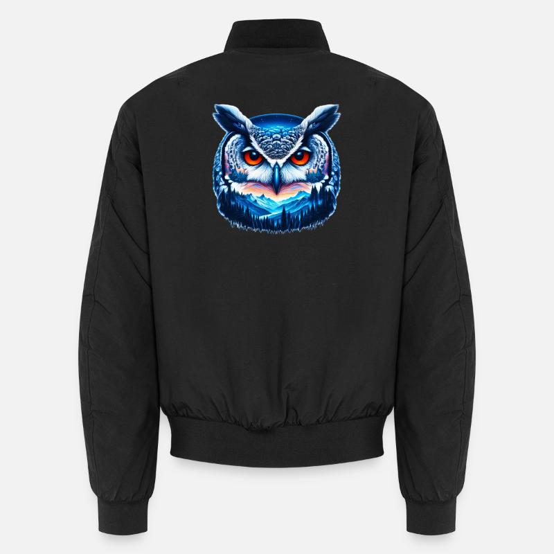 Eule Unisex Bomberjacke