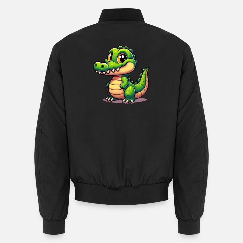 Alligator-Krokodil Unisex Bomberjacke