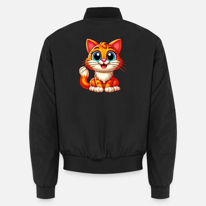 Chat - Bomber unisexe - noir