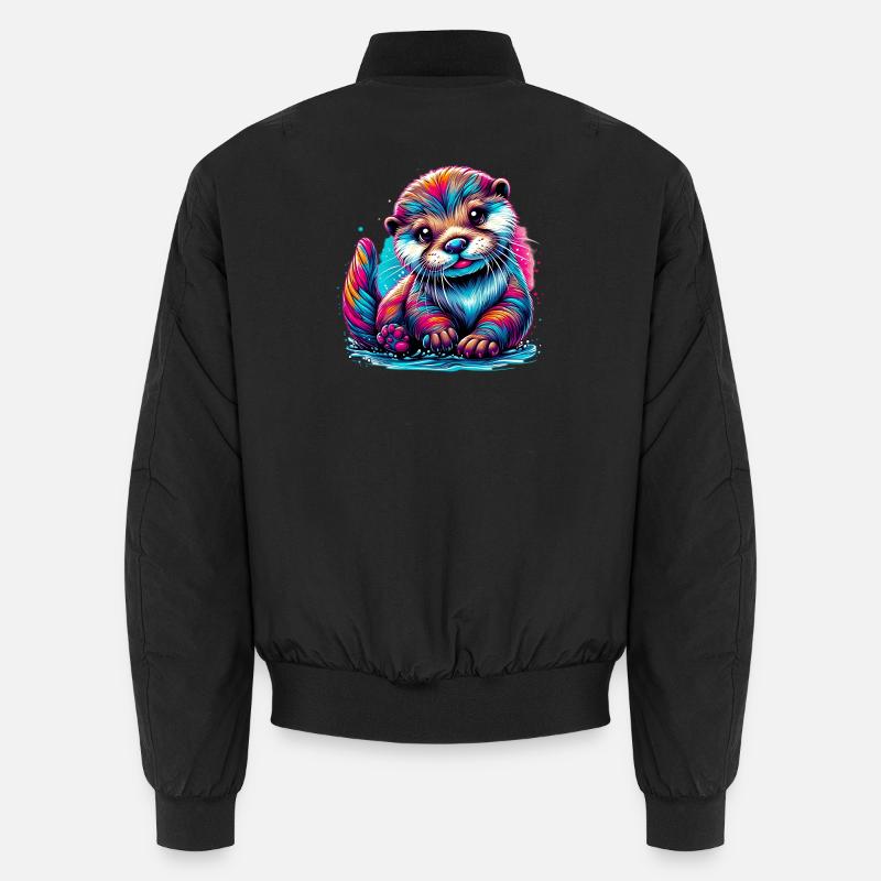 Otter - Unisex Bomber Jacket - black