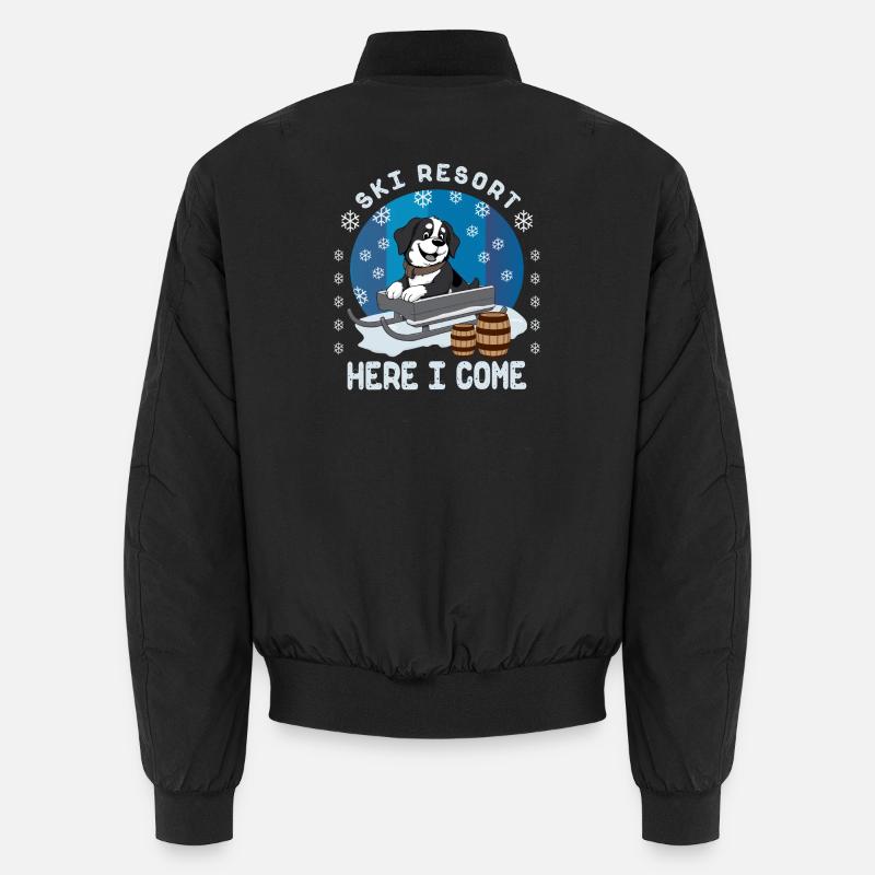 Bernhardiner - Unisex Bomberjacke - Schwarz