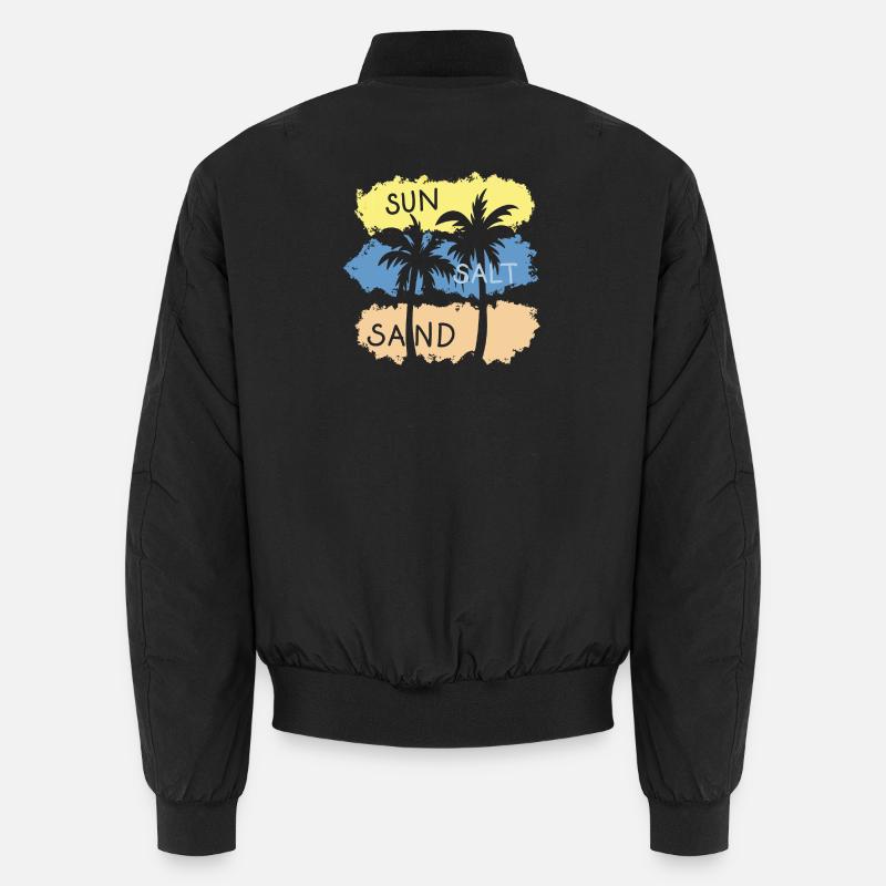 Soleil, sel, sable, vacances, bains de mer Bomber unisexe