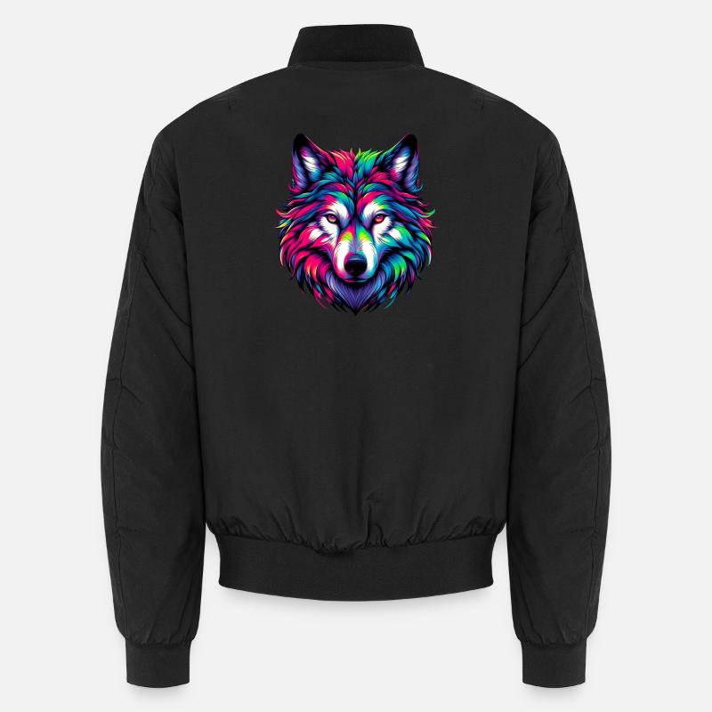 Wolf Unisex Bomberjacke