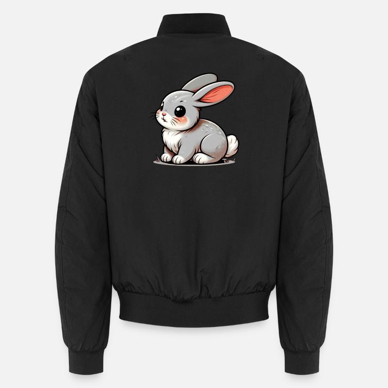 Rabbit - Unisex Bomber Jacket - black