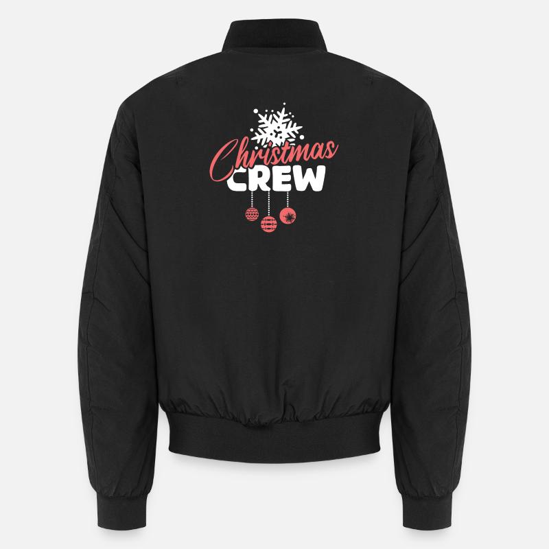 Équipage de Noël flocon de neige Noël Logo de Noël Bomber unisexe