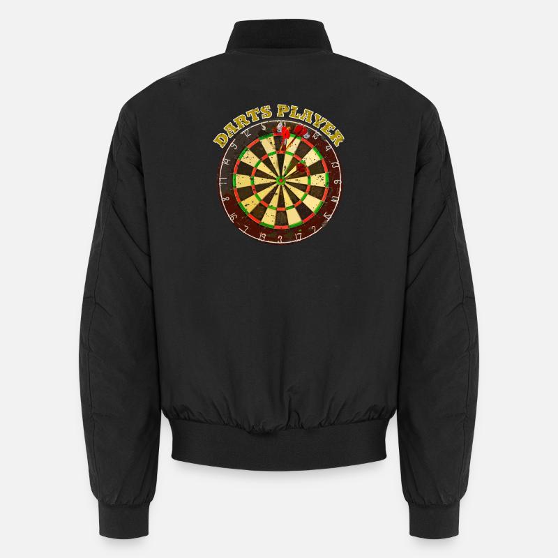 Darts Player Motif Design Unisex Bomber Jacket
