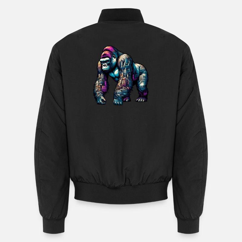 Gorilla - Unisex Bomber Jacket - black
