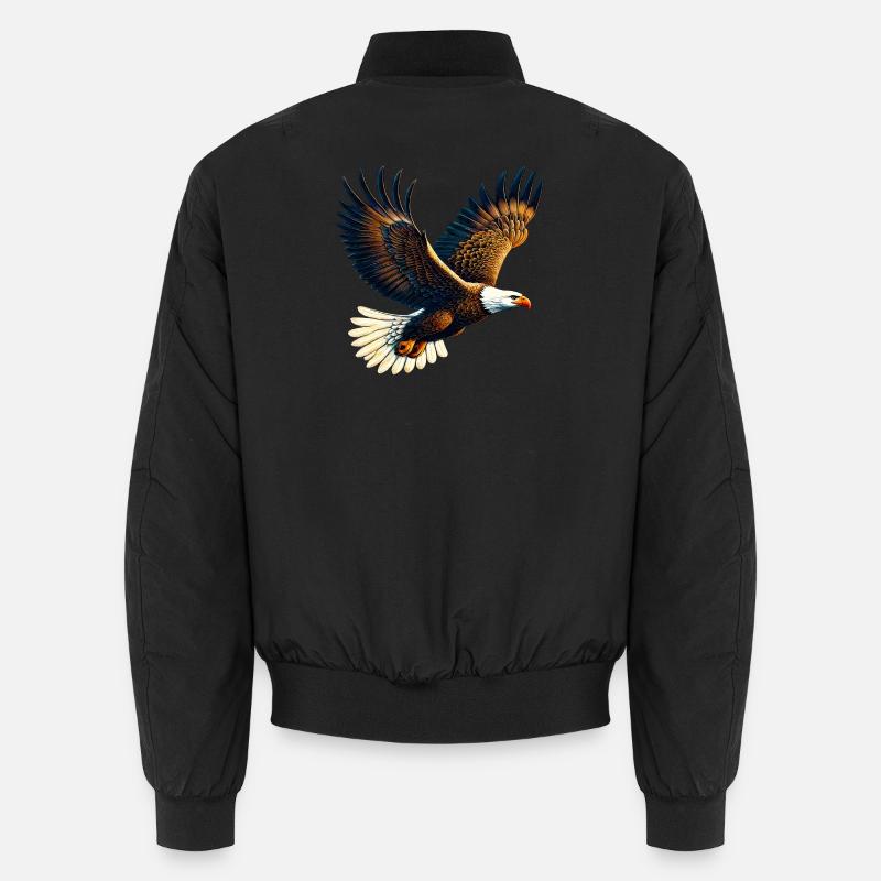 Eagle - Unisex Bomber Jacket - black
