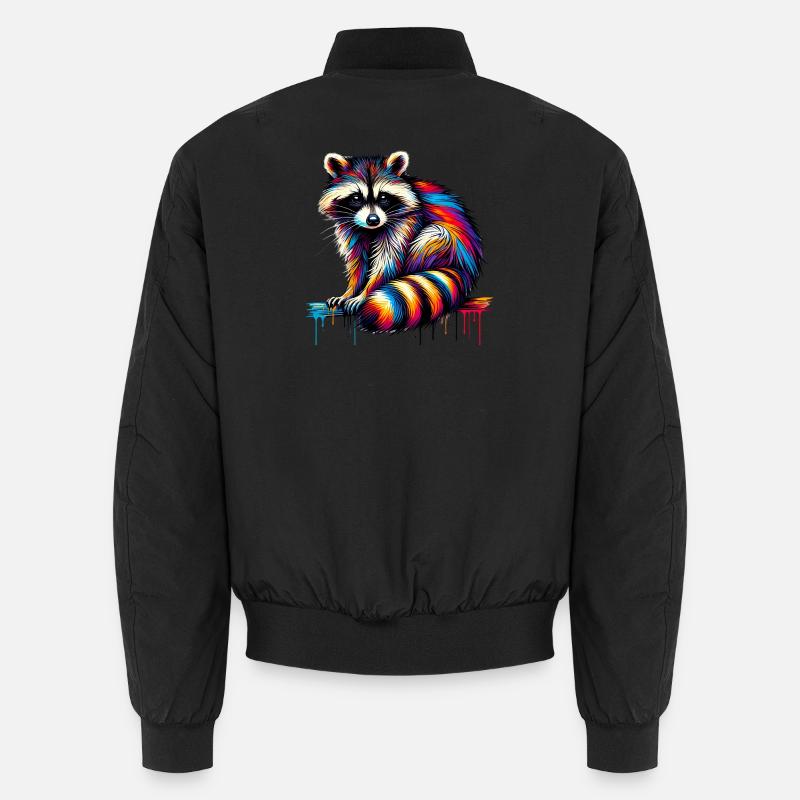 Raccoon Unisex Bomber Jacket