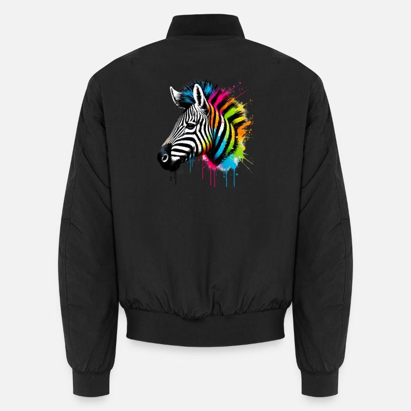 Zebra Unisex Bomberjacke