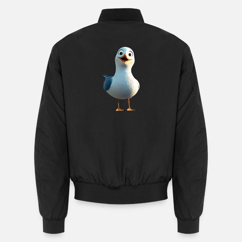 Möwe Strand Meer Nordsee Ostsee Silbermöwe Möwen Unisex Bomberjacke