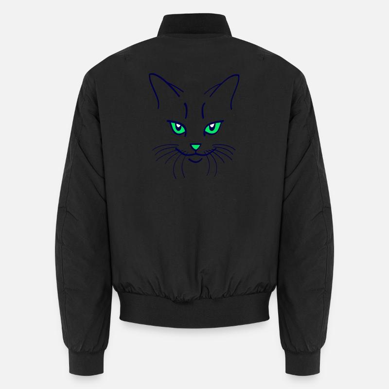 42 Katze Farbe Unisex Bomberjacke