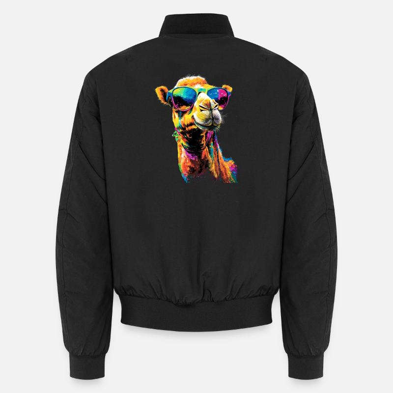 Kamel Dromedar Trampeltier Camel Geschenk Kamele Unisex Bomberjacke