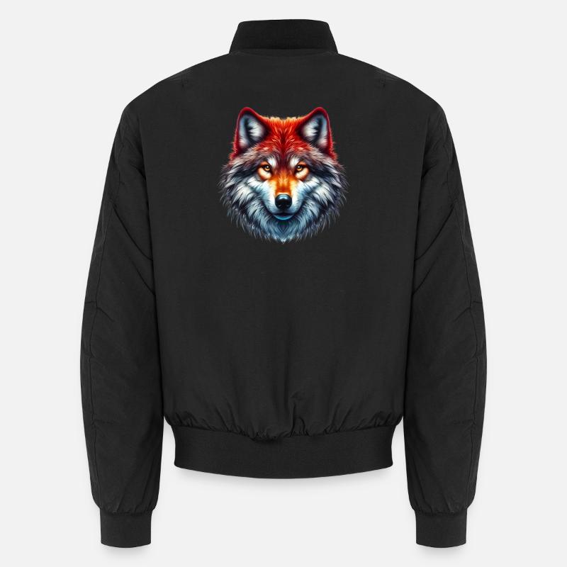 Wolf Unisex Bomberjacke