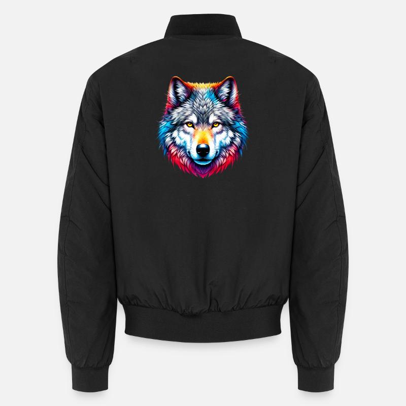 Wolf Unisex Bomberjacke