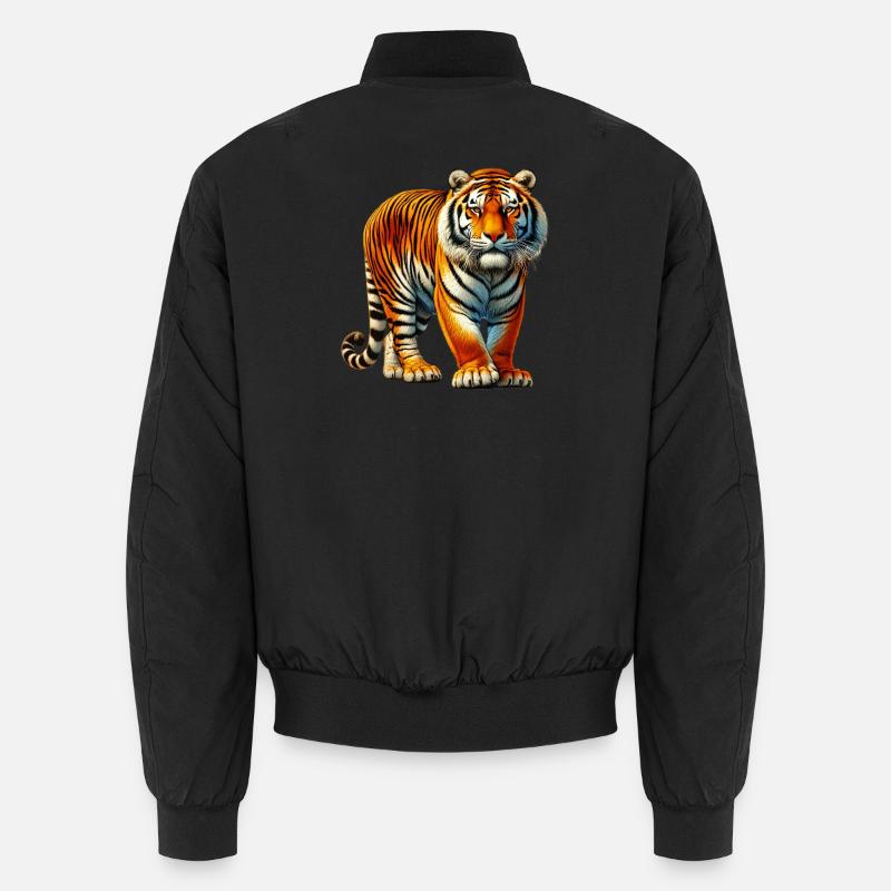 Tiger - Unisex Bomber Jacket - black
