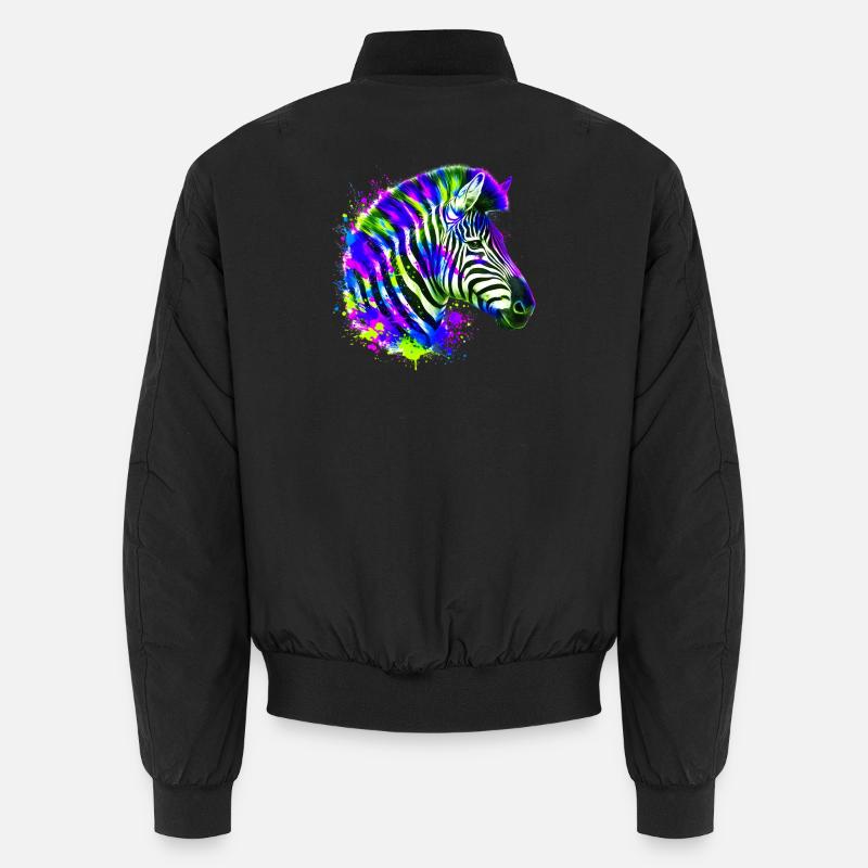 Zebra Unisex Bomberjacke