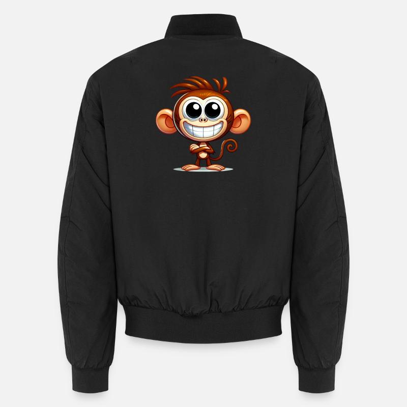 Affe - Unisex Bomberjacke - Schwarz