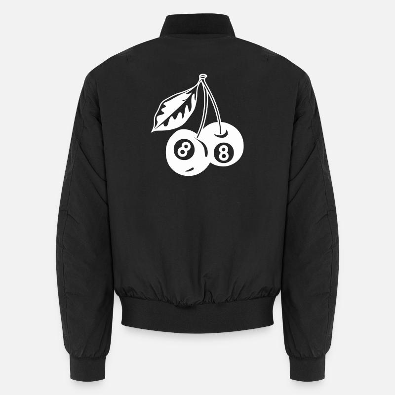 8-Kugel Kirschen Kreativ Minimalistisch Unisex Bomberjacke