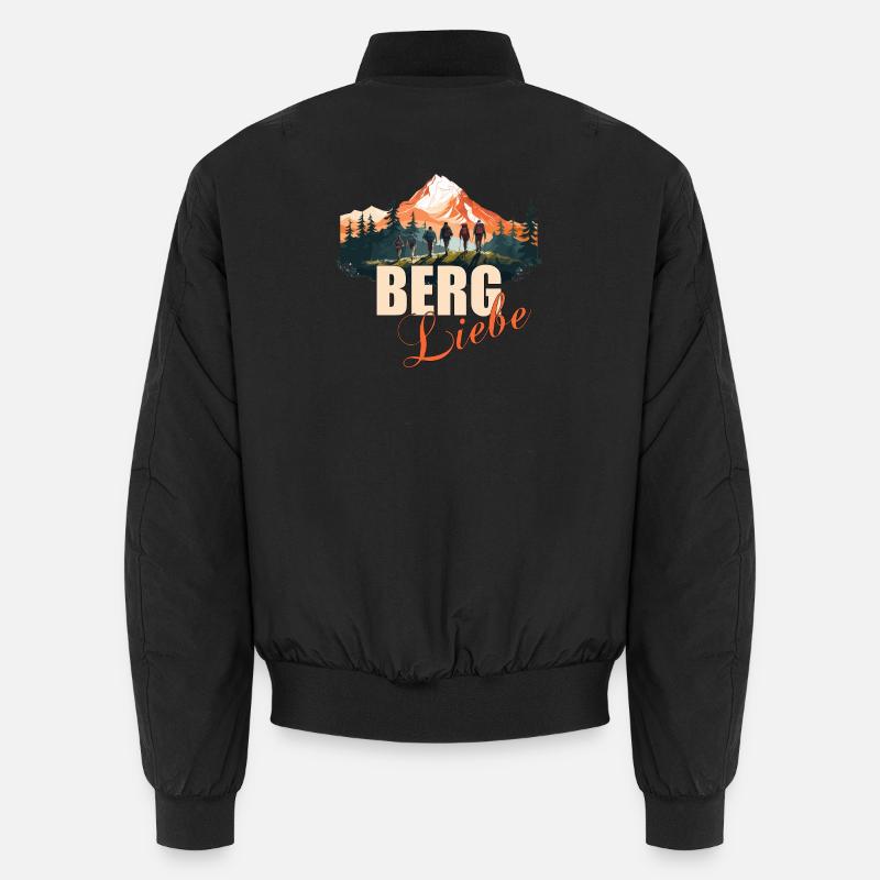 Berg Liebe - Unisex Bomberjacke - Schwarz