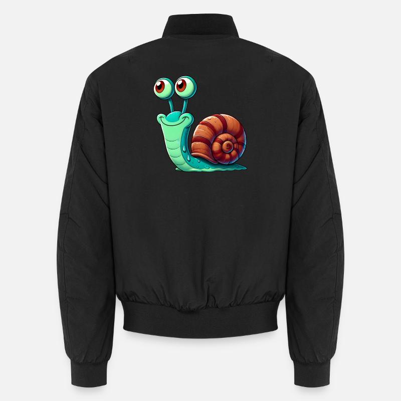 Schnecke Unisex Bomberjacke