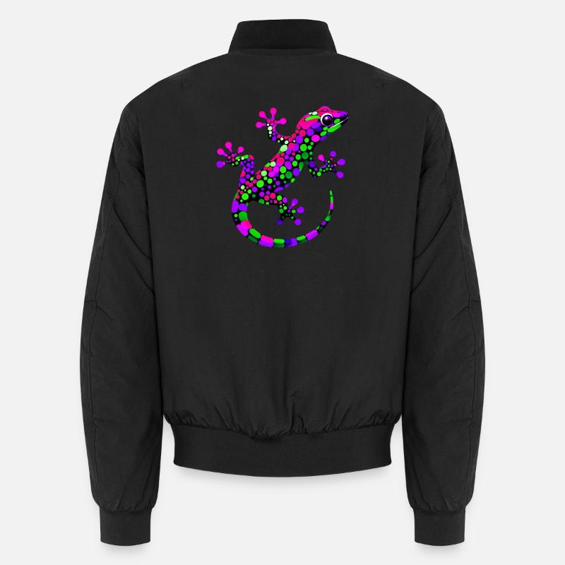 Gecko - Unisex Bomberjacke - Schwarz
