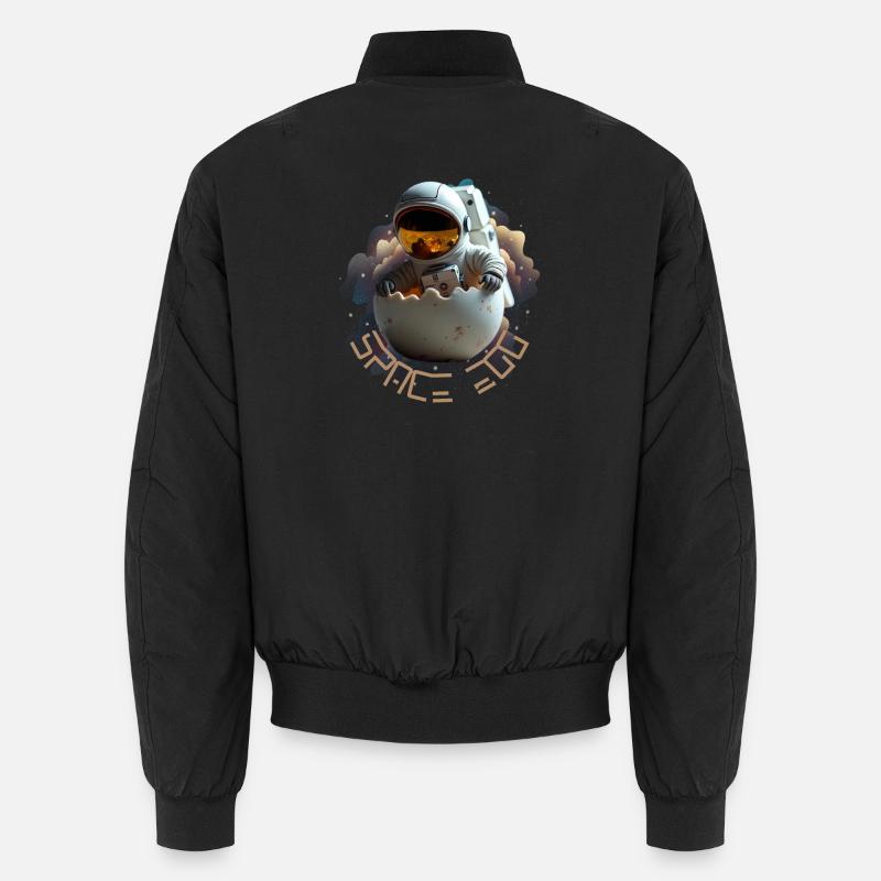 Astronaut in Eierschale Unisex Bomberjacke