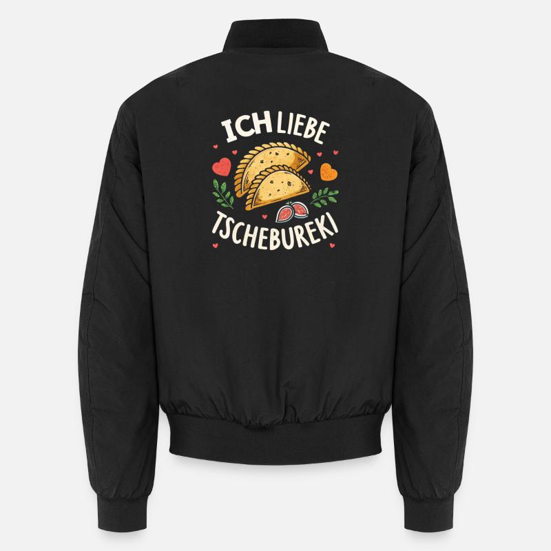 Ich liebe Tschebureki - Unisex Bomberjacke - Schwarz