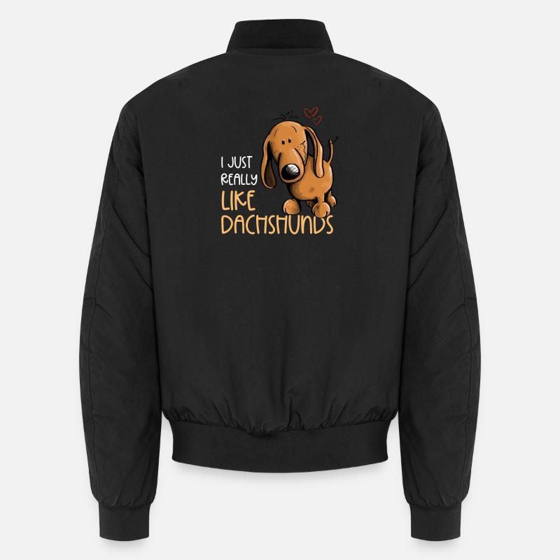 J’aime vraiment les teckels teckels Bomber unisexe