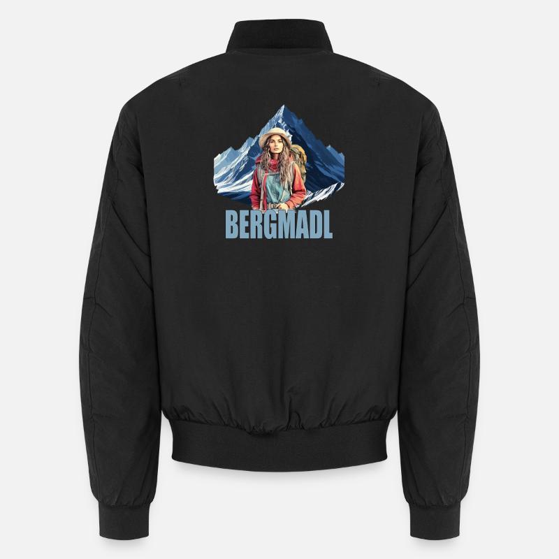 Bergmadl - Unisex Bomberjacke - Schwarz