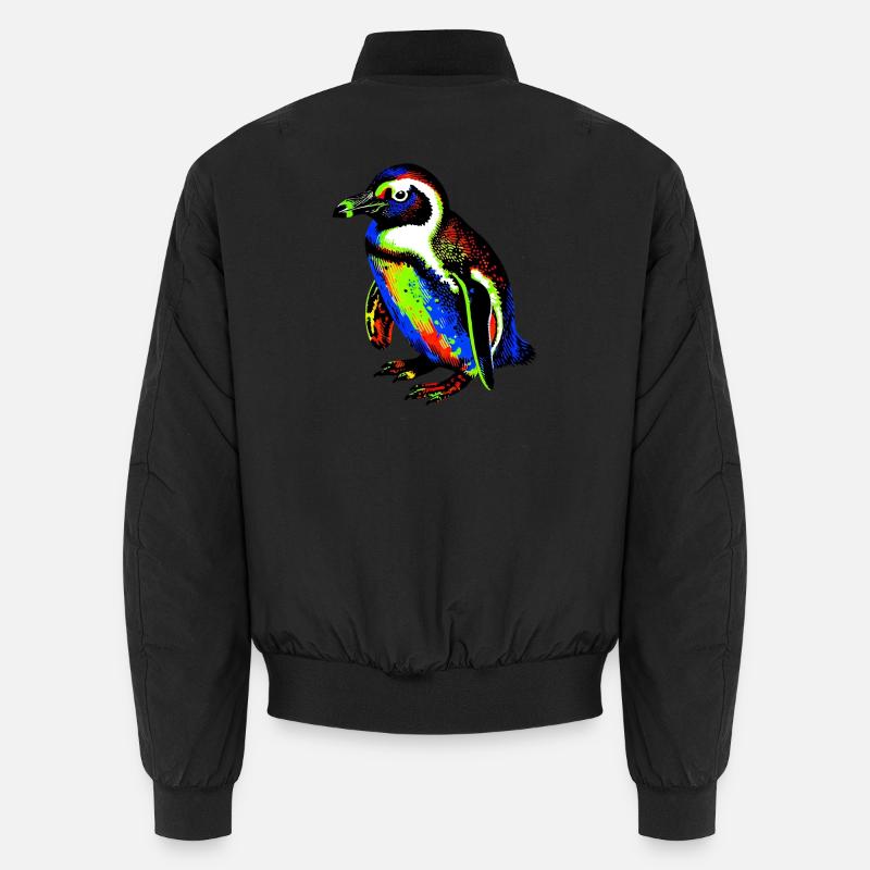Pinguin - Unisex Bomberjacke - Schwarz