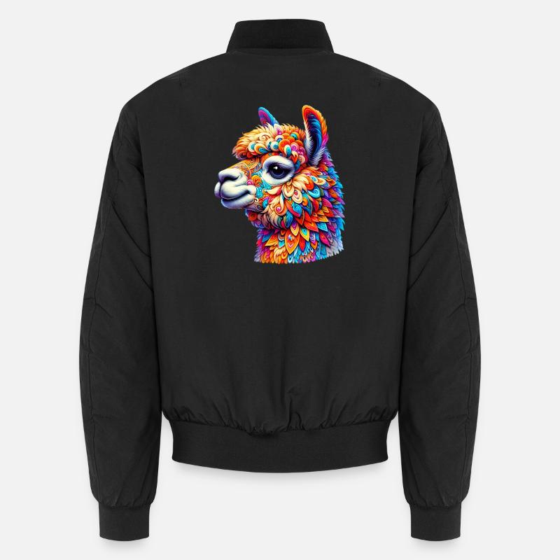 Alpaca - Unisex Bomber Jacket - black