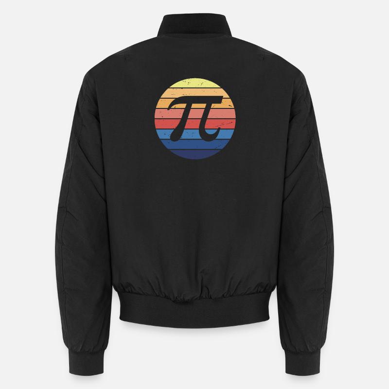 Mathe Pi Retro - Unisex Bomberjacke - Schwarz