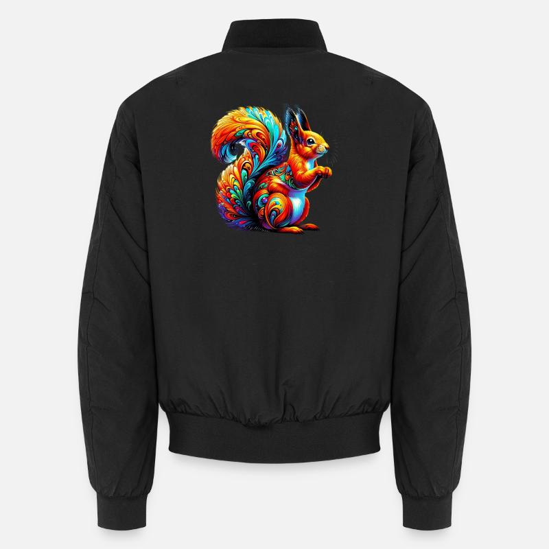 Squirrel - Unisex Bomber Jacket - black