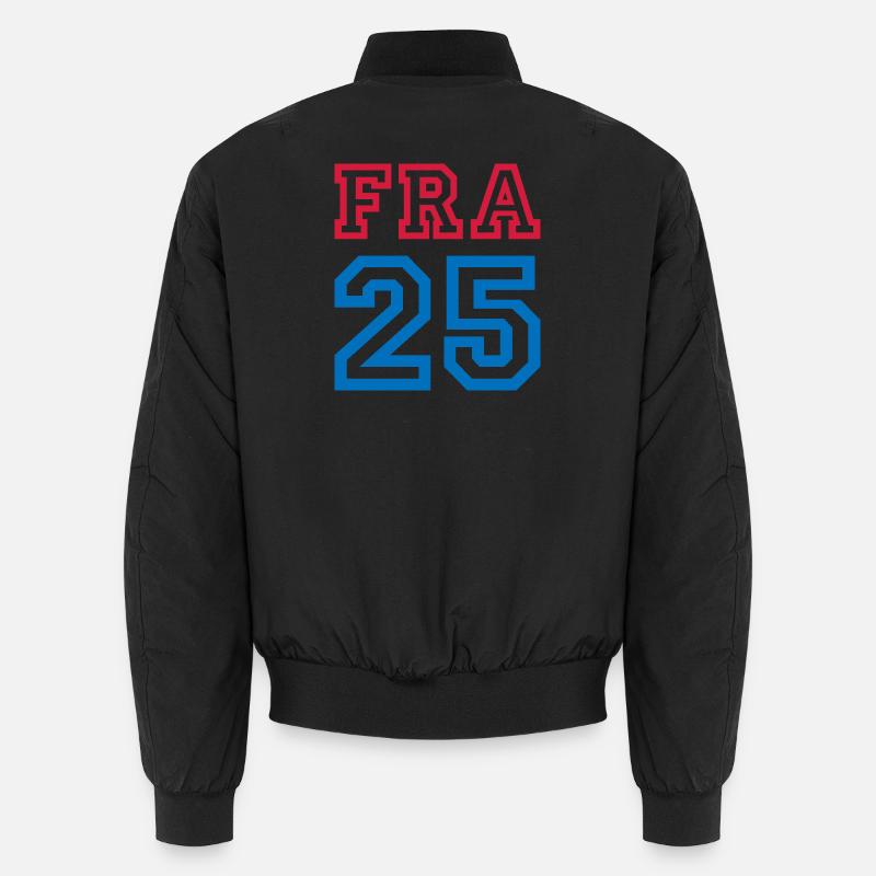 FRANCE - Unisex Bomber Jacket - black