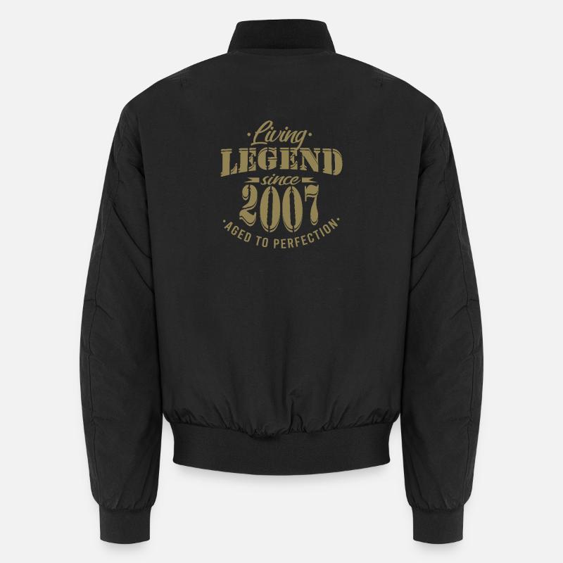 Birthday Legend 2007 Perfection - Unisex Bomber Jacket - black