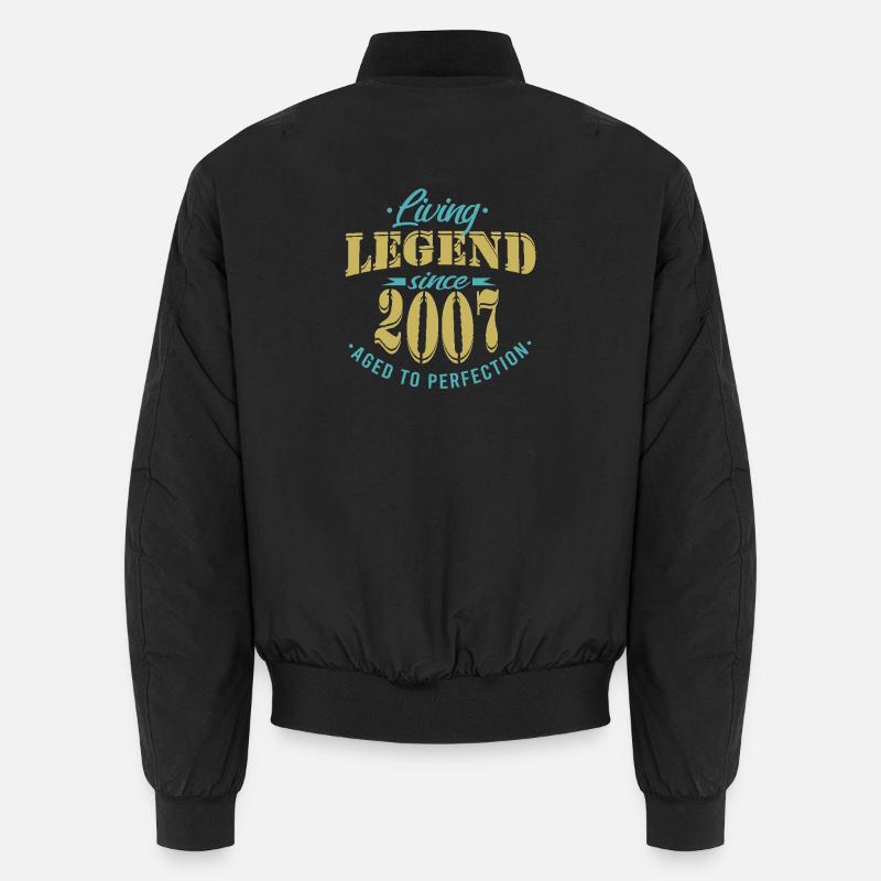 Geburtstag Legende 2007 Perfektion Unisex Bomberjacke