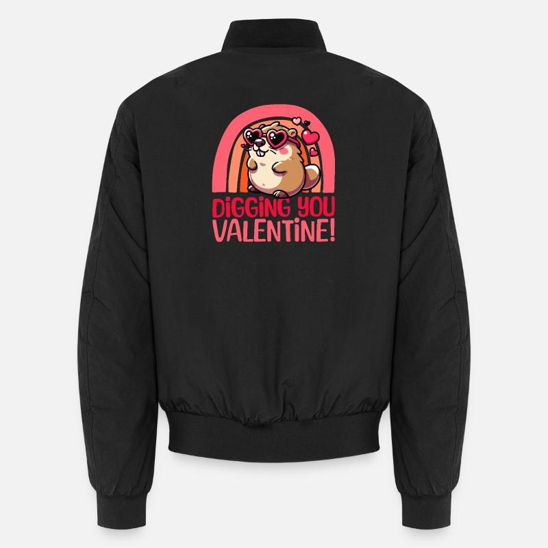 You're great, Valentin – Cute Groundhog Design Unisex Bomber Jacket