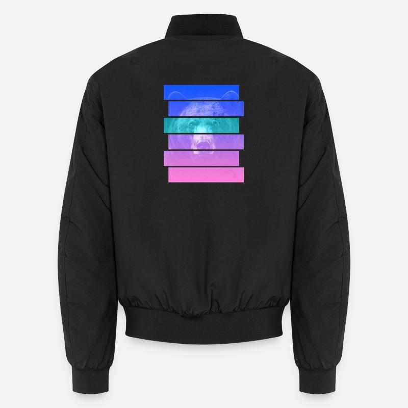 Bär - Unisex Bomberjacke - Schwarz