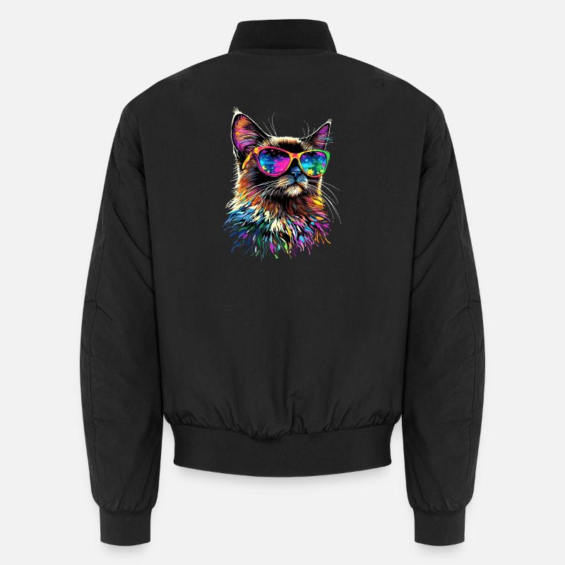 Birma Katze Heilige Birmakatze Süße Birma Katzen Unisex Bomberjacke