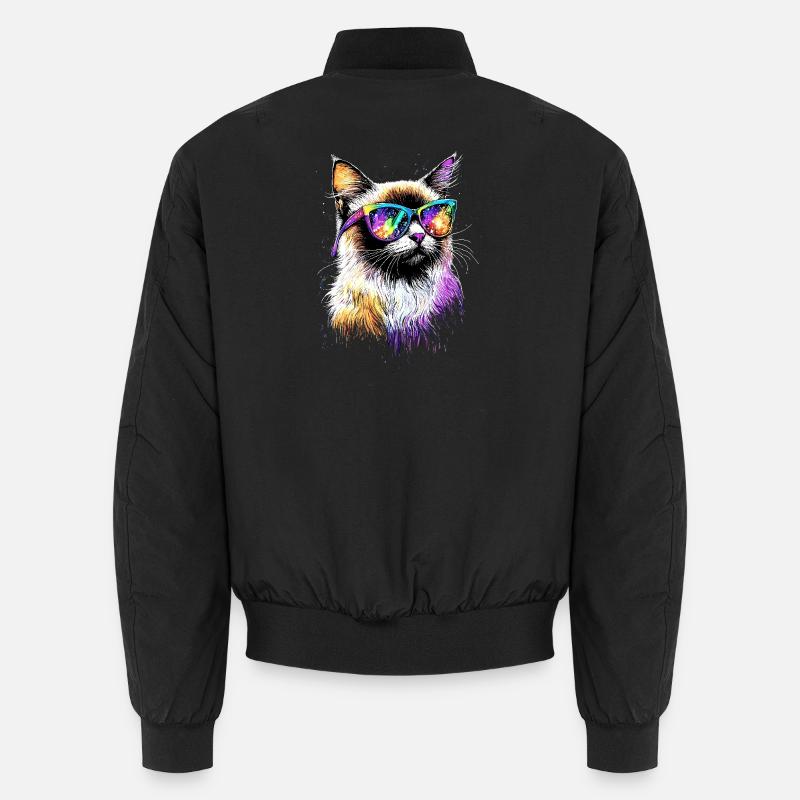 Birma Katze Heilige Birmakatze Süße Birma Katzen Unisex Bomberjacke