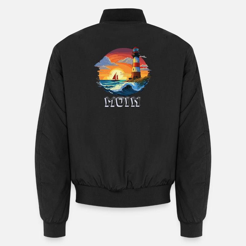 Moin Leuchtturm Unisex Bomberjacke