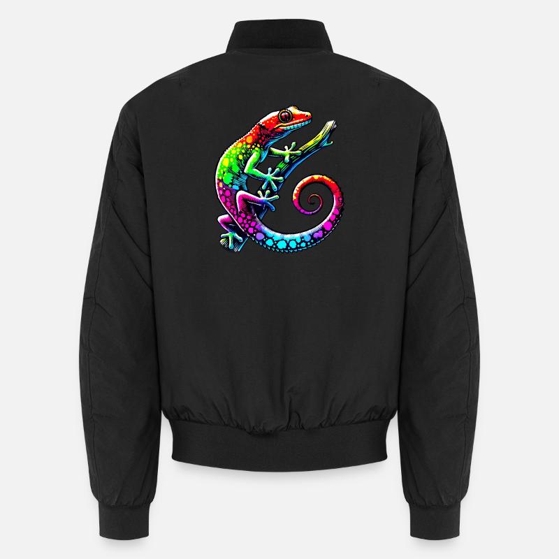 Gecko - Unisex Bomber Jacket - black