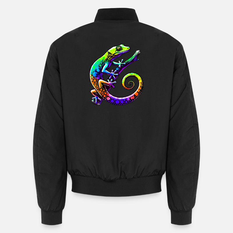 Gecko - Unisex Bomber Jacket - black