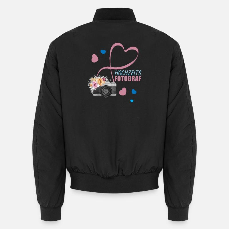 Hochzeitsfotograf - Unisex Bomberjacke - Schwarz