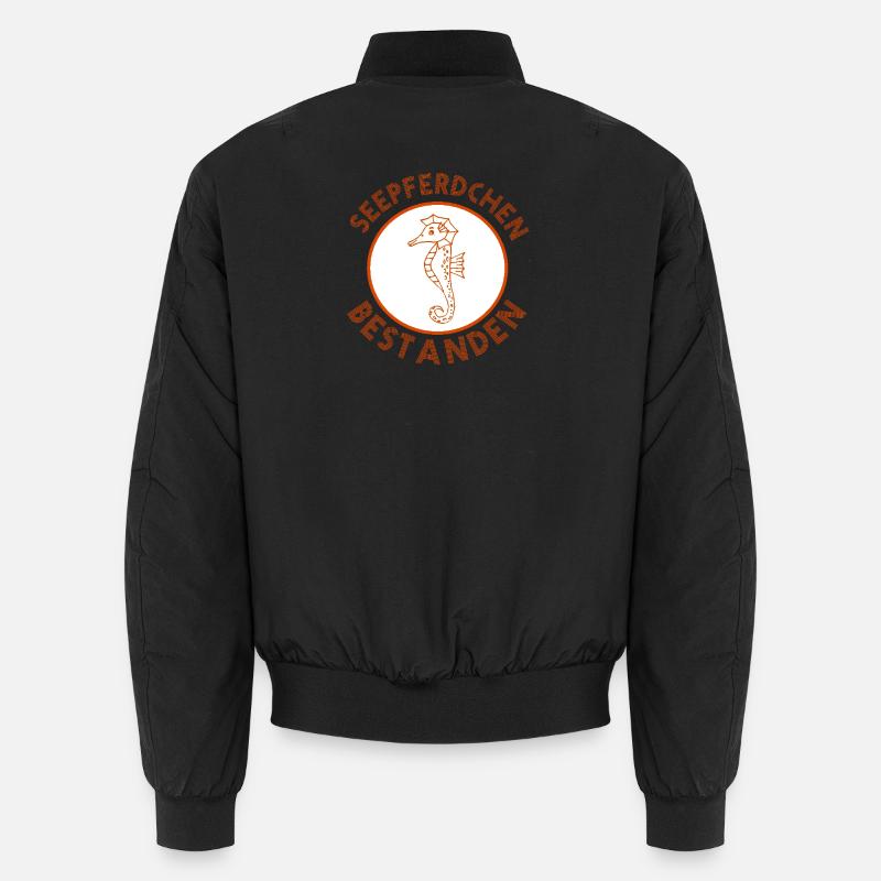 Seepferdchen bestanden Abzeichen Prüfung Unisex Bomberjacke